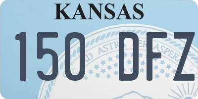 KS license plate 150DFZ