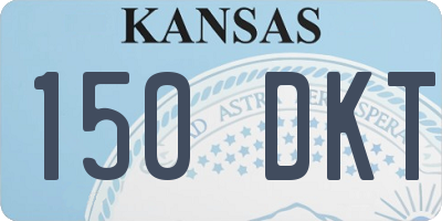 KS license plate 150DKT