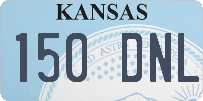 KS license plate 150DNL