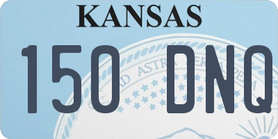 KS license plate 150DNQ