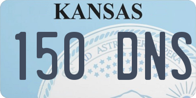KS license plate 150DNS