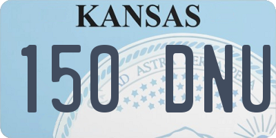 KS license plate 150DNU