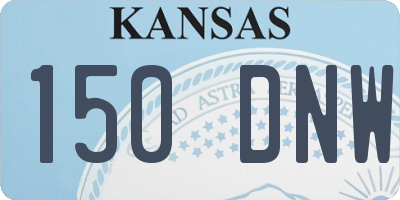 KS license plate 150DNW