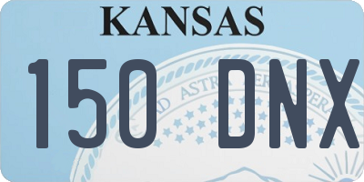 KS license plate 150DNX