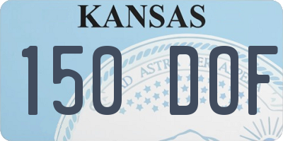 KS license plate 150DOF