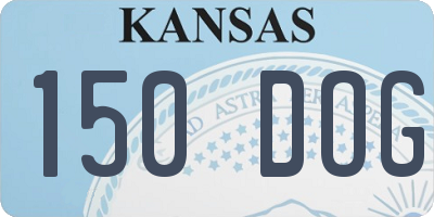 KS license plate 150DOG