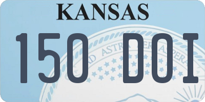KS license plate 150DOI