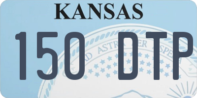 KS license plate 150DTP