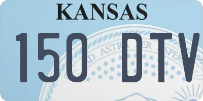 KS license plate 150DTV