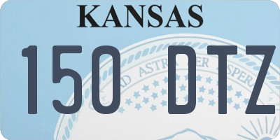 KS license plate 150DTZ