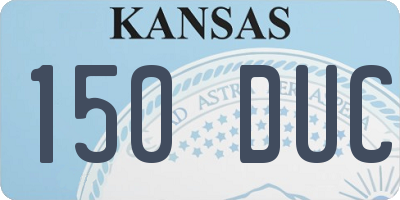 KS license plate 150DUC