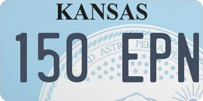 KS license plate 150EPN