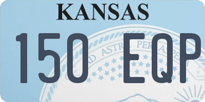 KS license plate 150EQP