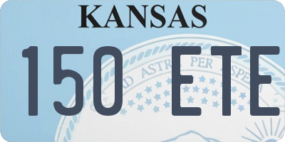 KS license plate 150ETE