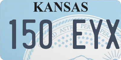KS license plate 150EYX
