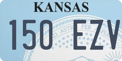 KS license plate 150EZV