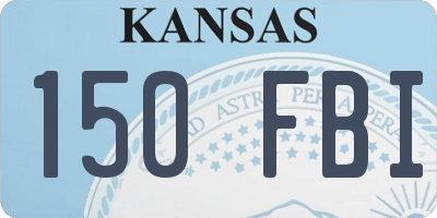 KS license plate 150FBI