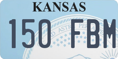 KS license plate 150FBM