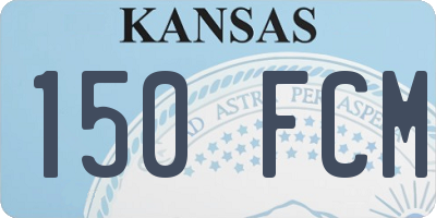 KS license plate 150FCM