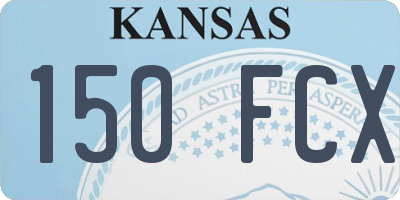 KS license plate 150FCX