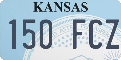 KS license plate 150FCZ