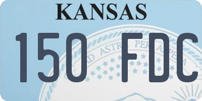 KS license plate 150FDC