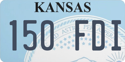 KS license plate 150FDI