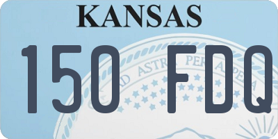 KS license plate 150FDQ