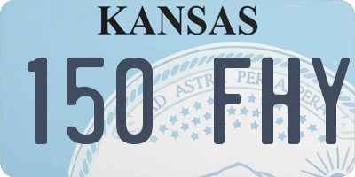 KS license plate 150FHY