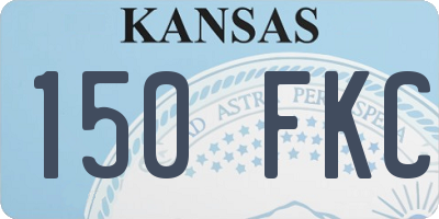 KS license plate 150FKC