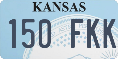 KS license plate 150FKK