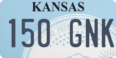 KS license plate 150GNK
