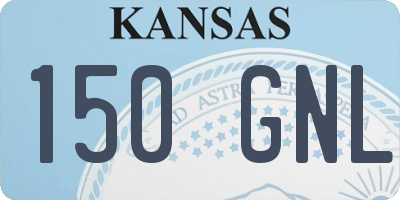 KS license plate 150GNL