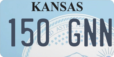 KS license plate 150GNN
