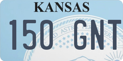 KS license plate 150GNT