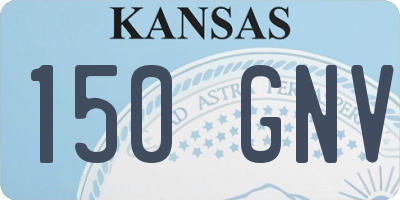 KS license plate 150GNV
