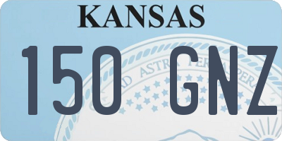 KS license plate 150GNZ