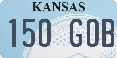 KS license plate 150GOB