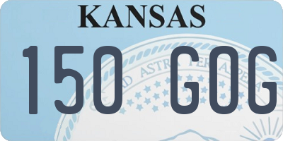 KS license plate 150GOG