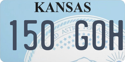 KS license plate 150GOH