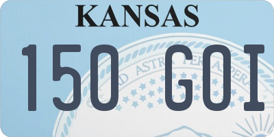KS license plate 150GOI