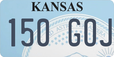 KS license plate 150GOJ
