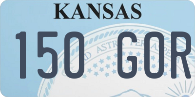 KS license plate 150GOR
