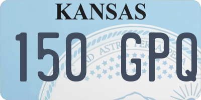 KS license plate 150GPQ