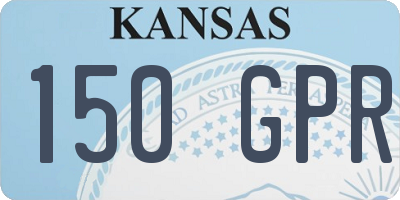 KS license plate 150GPR