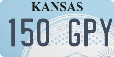 KS license plate 150GPY