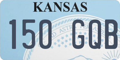 KS license plate 150GQB