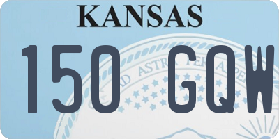 KS license plate 150GQW