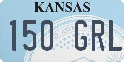 KS license plate 150GRL