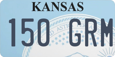 KS license plate 150GRM